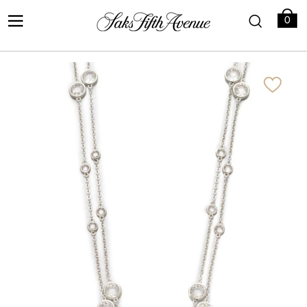 Adriana Orsini 52” double row faceted necklace